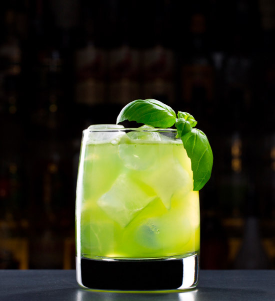 Gin Basil Smash - Cocktail card