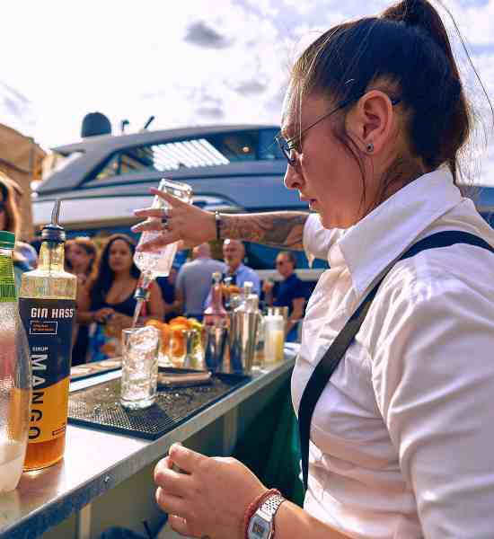 Bartender for Palma International Boat Show.